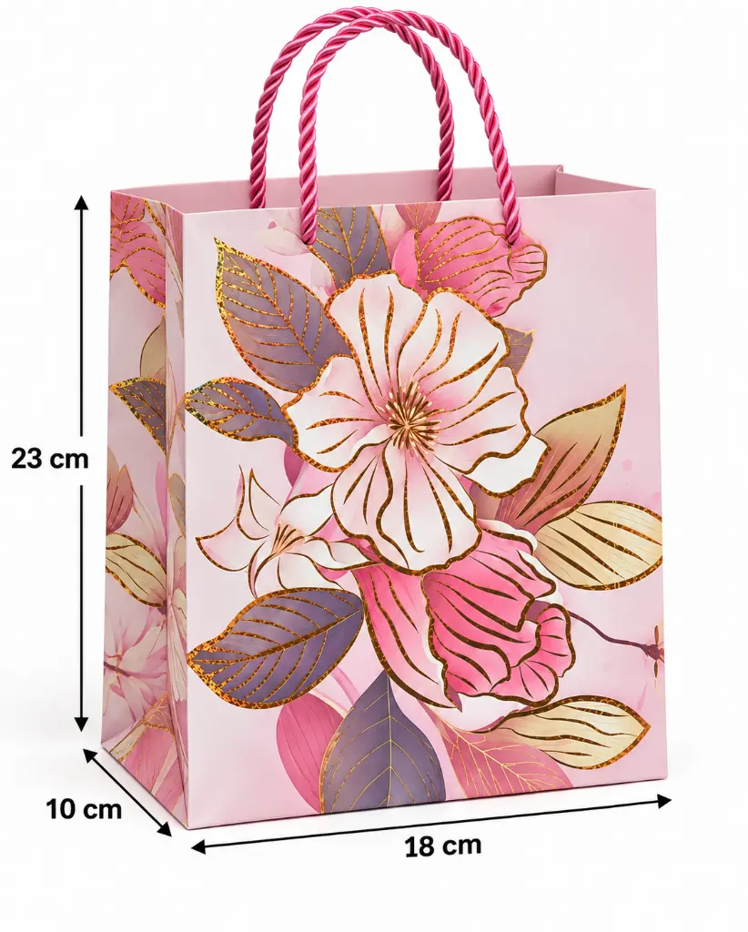 Bolsa floral rosa con medidas.webp