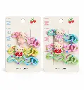 Six wavy hair clips on cream cards.webp