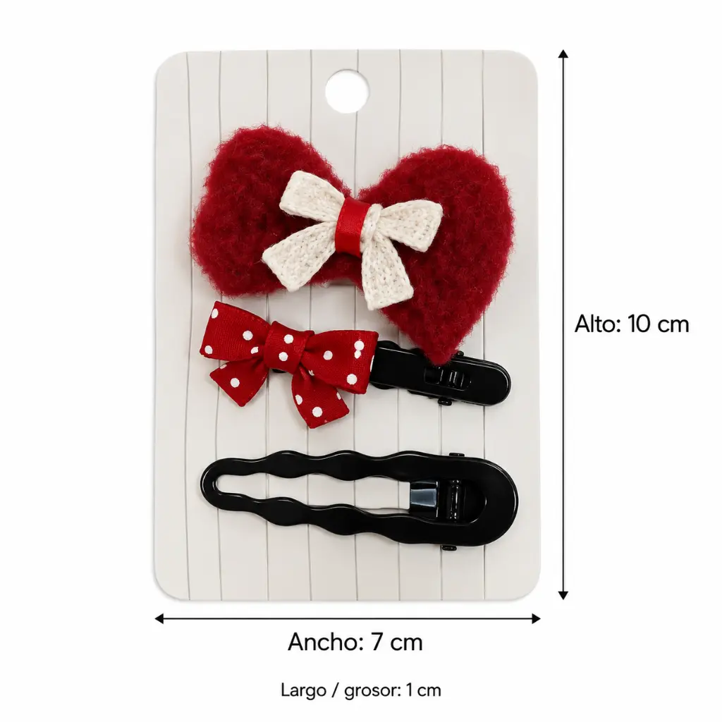 Three hair clips with package measurements-3.webp