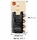 Packaged black pearl comb with measurements-3.webp