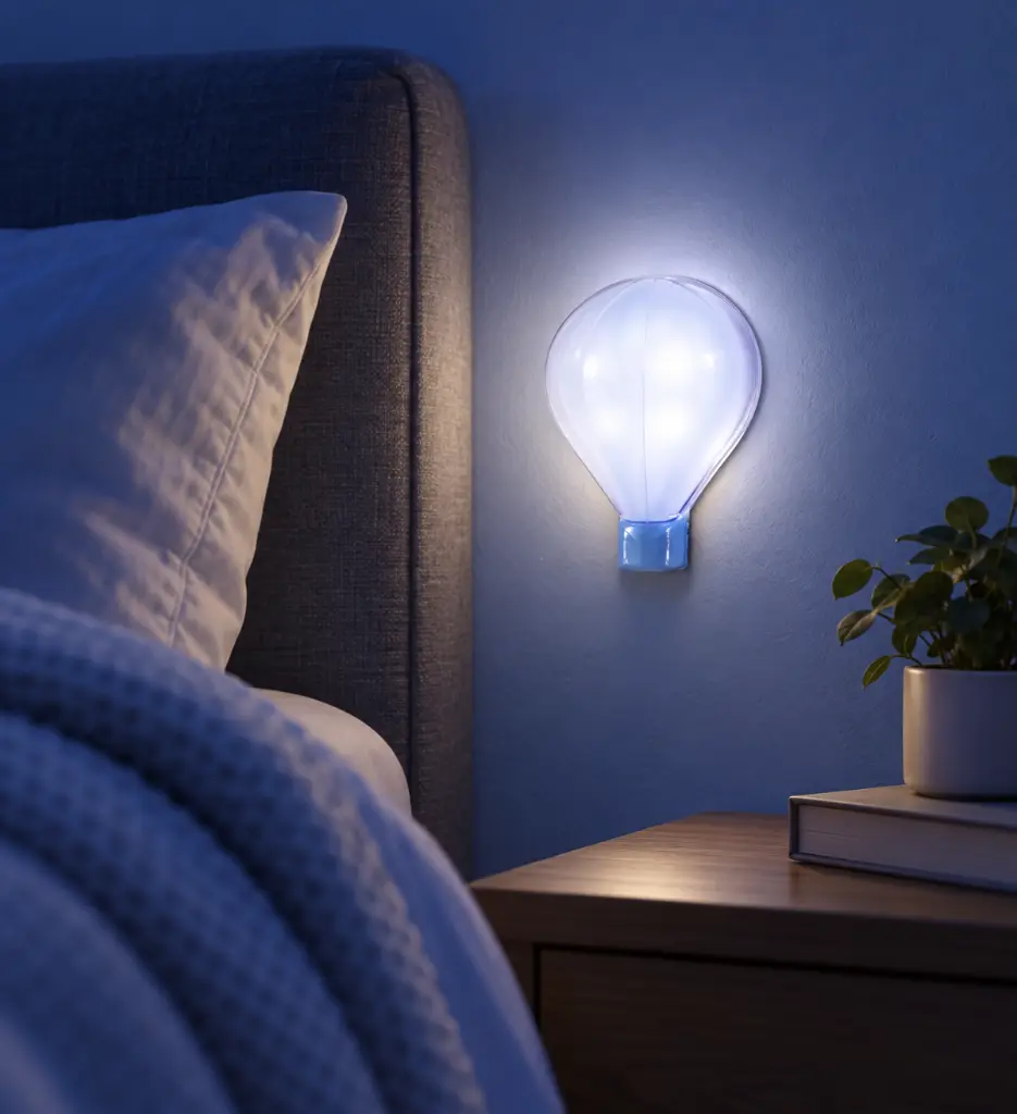 Luz nocturna azul junto a la cama-2.webp