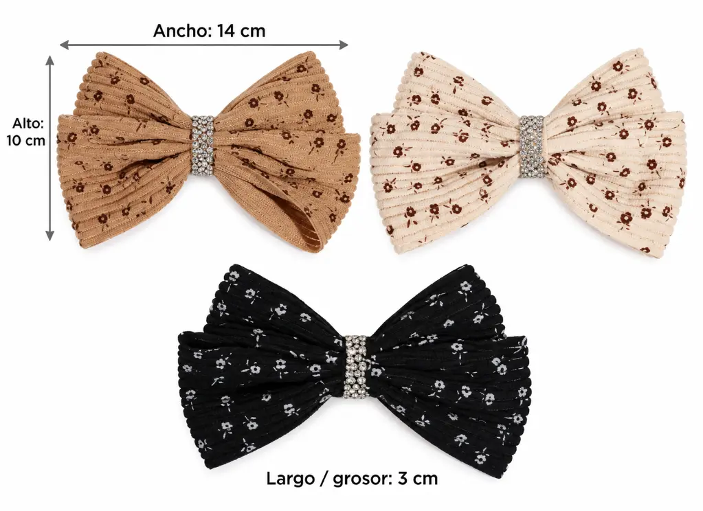 Measured trio of floral fabric bows-3.webp