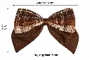 Brown plaid bow with measurements-3.webp