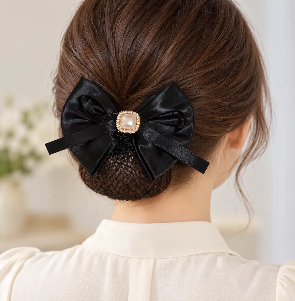 Black satin bow over low bun-2.webp