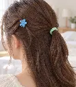 Mint Rope Tie and Blue Flower Clip-2.webp