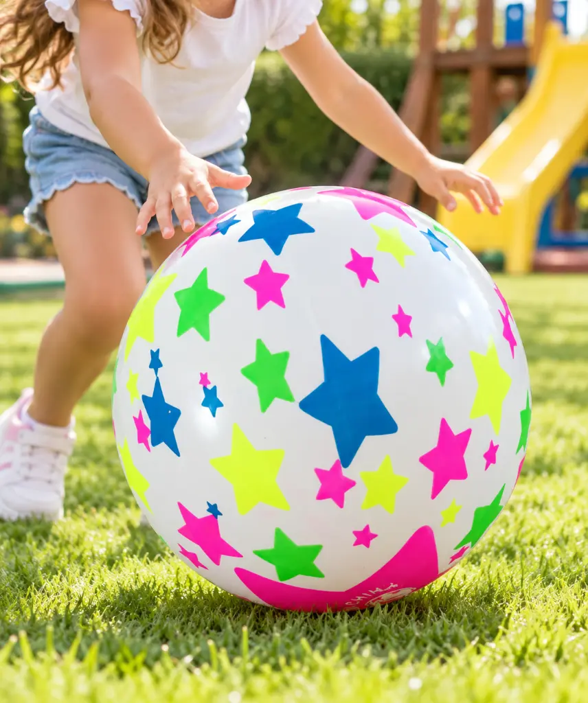 Pelota estrellada en juego infantil-2.webp