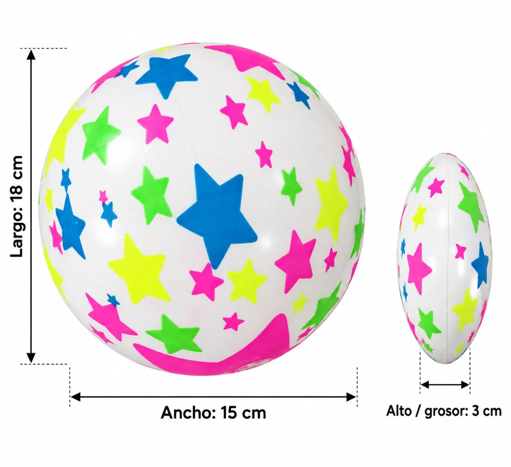Pelota blanca estrellada con medidas-3.webp