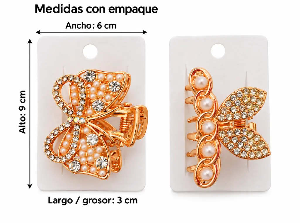 Two Gold Hair Clips Measured-3.webp