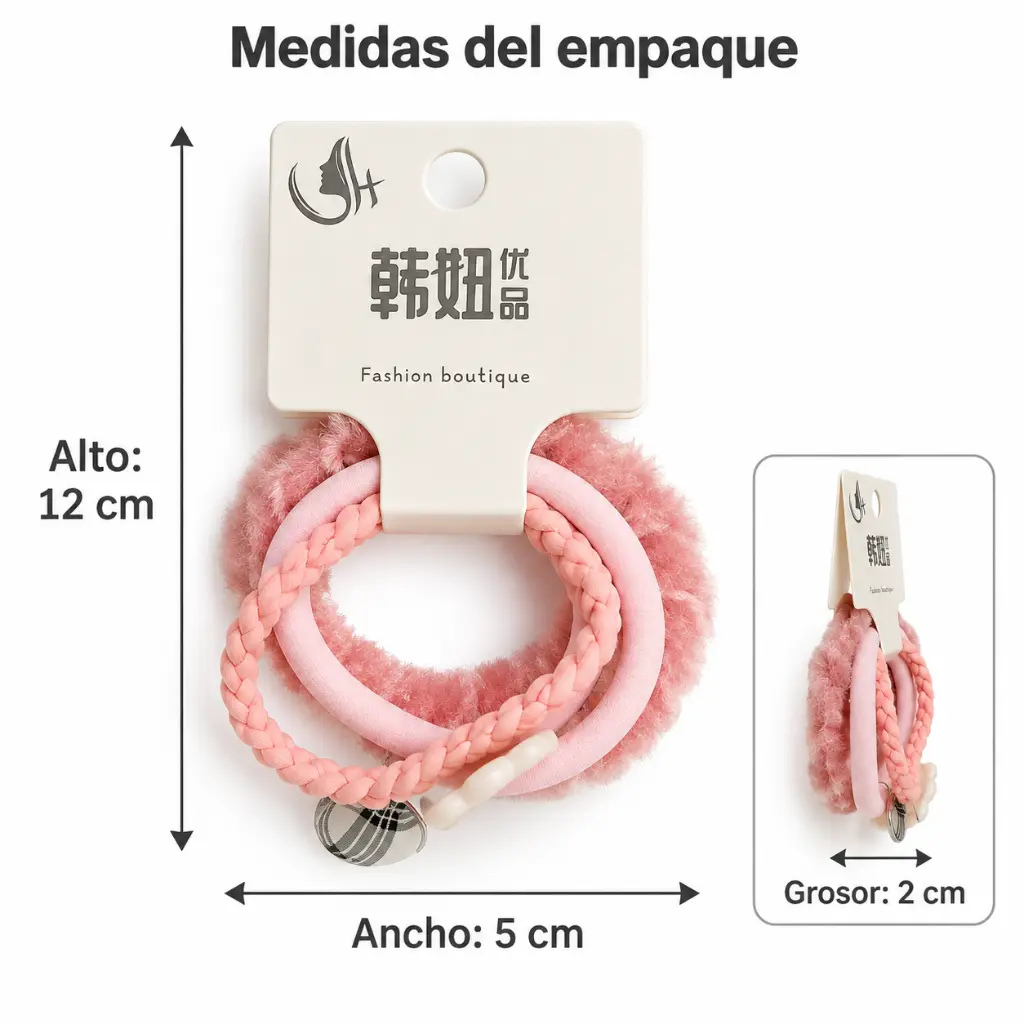 Pink Hair Elastic Package Measurements-3.webp