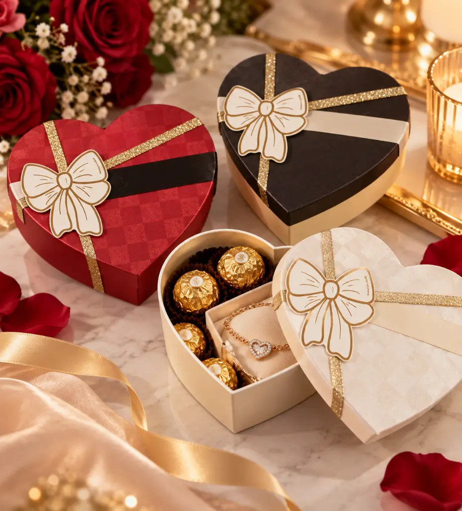 Caja corazón abierta con regalo elegante-2.webp