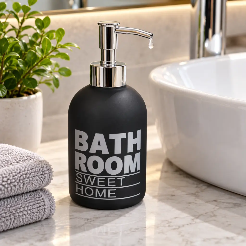 Dispensador negro junto al lavabo-1.webp