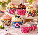 Cupcakes en capacillos decorativos coloridos-2.webp