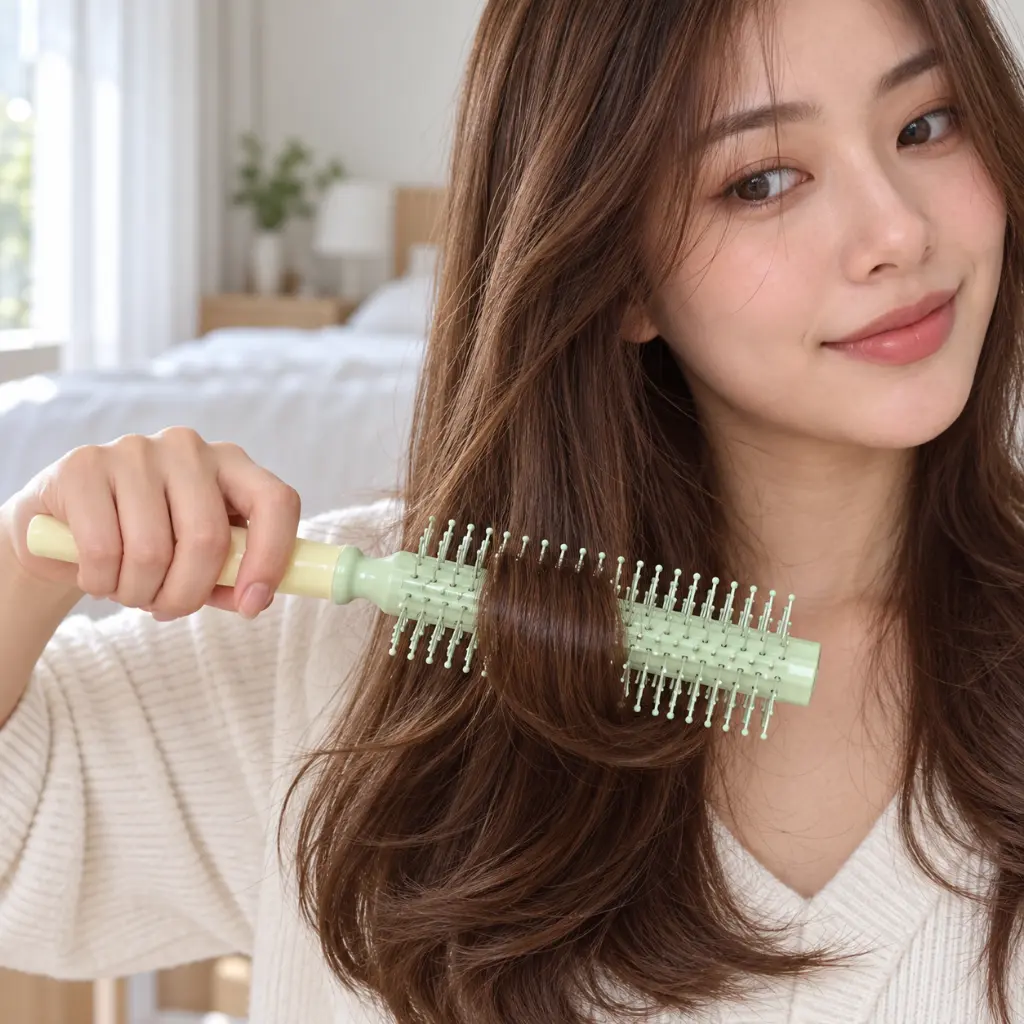 Cepillo menta curvando puntas de cabello-2.webp