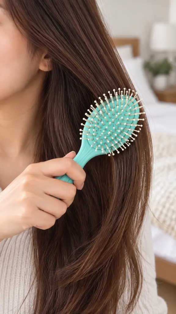 Cepillo turquesa desenredando cabello largo-2.webp
