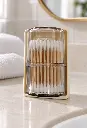 Recipiente transparente de hisopos en baño-2.webp