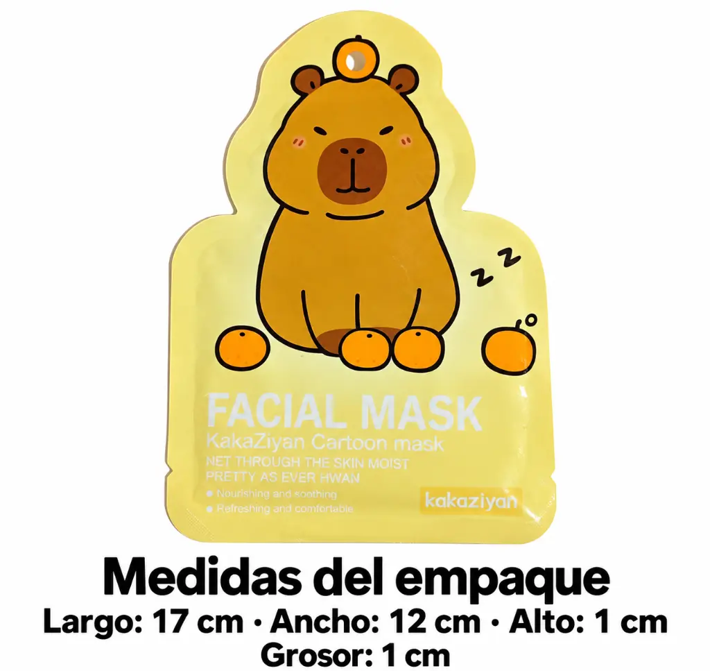 Sobre amarillo de mascarilla con capibara-3.webp