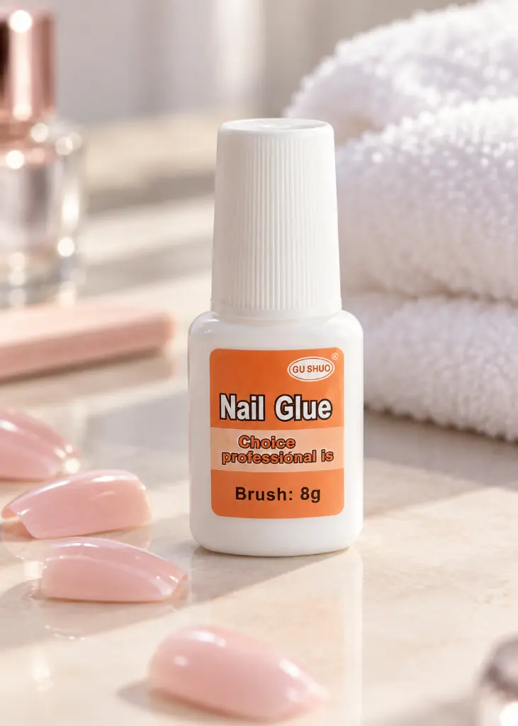 Frasco blanco Nail Glue GU SHUO-2.webp