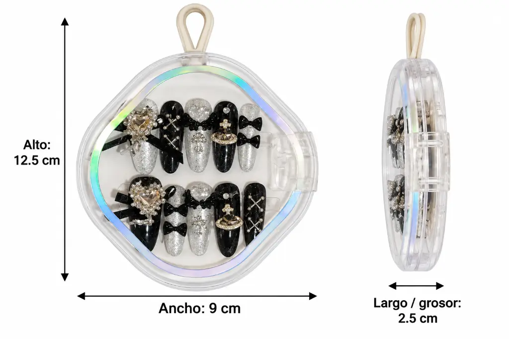 Transparent Nail Case with Dimension Arrows-3.webp