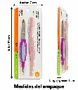 Eyebrow Razor and Nail File Package Measurements-3.webp