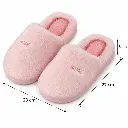 Pantuflas rosas de felpa con medidas-1.webp