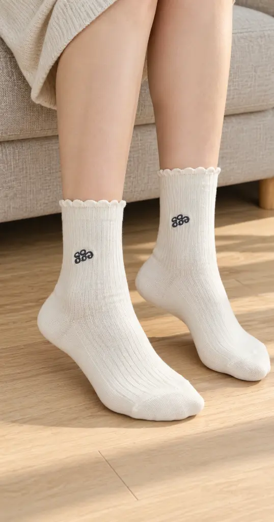 Calcetines marfil con puños festoneados-2.webp