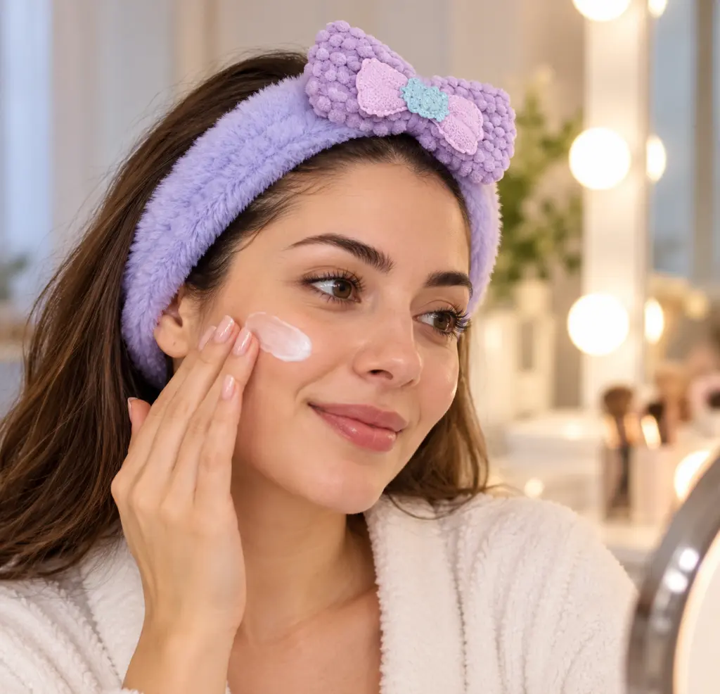 Diadema lila en cuidado facial-2 (1).webp