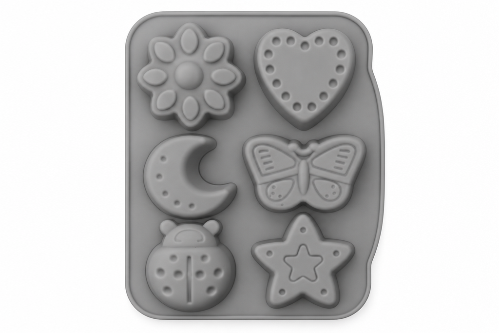 MOLDES DE SILICONA CORAZÓN Y LUNA 56604