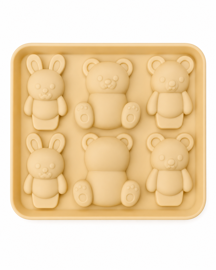 MOLDES DE SILICONA DE OSO Y CONEJO