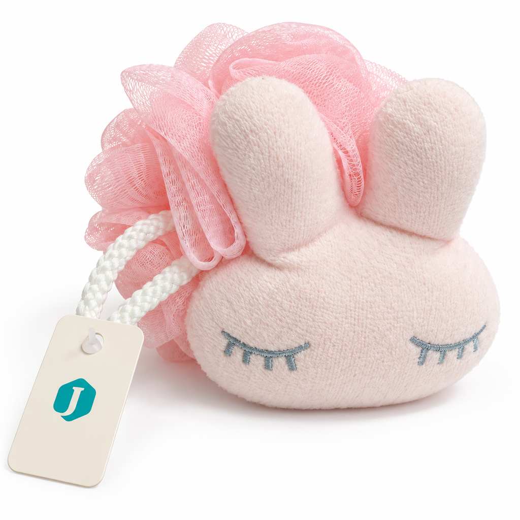 ESPONJA TIPO BOLA PARA DUCHA CONEJO A54868