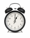 RELOJ CON ALARMA BLANCO O NEGRO