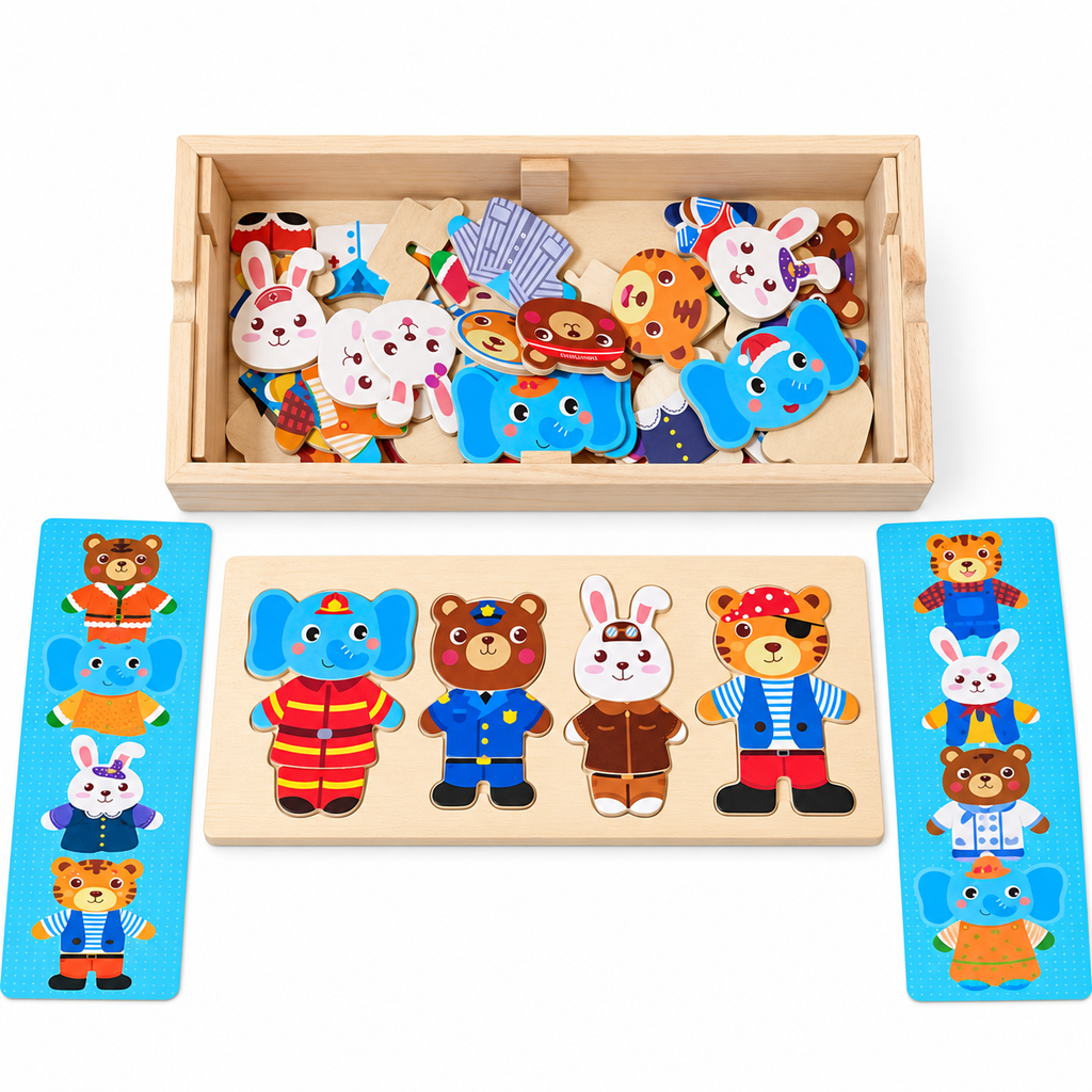 JUEGO DE APRENDIZAJE DE CAMBIO DE ROPA TREEHOLE