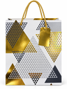 BOLSA MEDIANA DE REGALO DISEÑO DE TRIANGULOS A01520