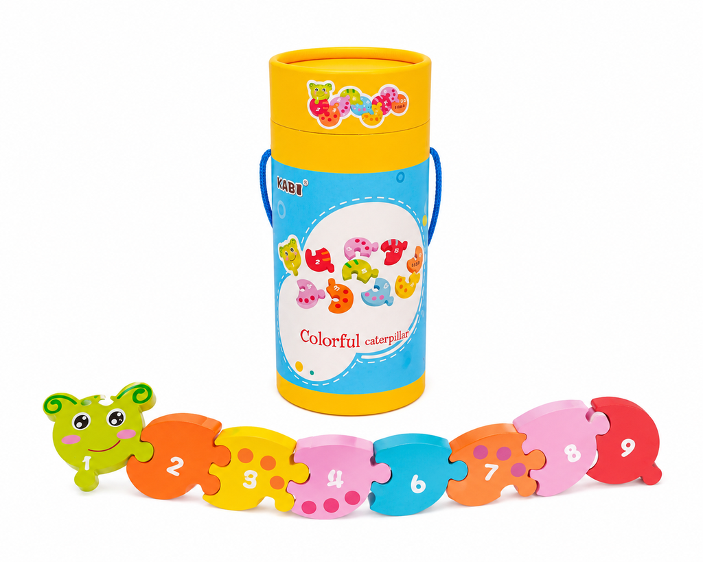 JUEGO DE APRENDIZAJE ORUGA COLORIDA KABI
