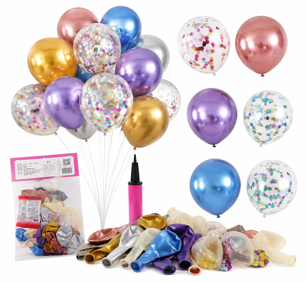 GLOBOS CON CONFETI