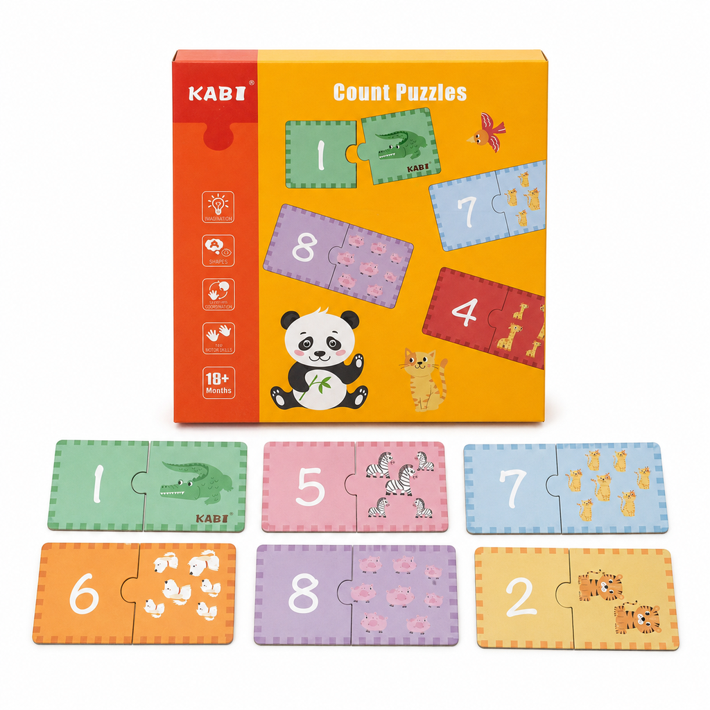 JUEGO DE APRENDIZAJE TABLERO DE NUMERO DE ANIMAL KABI