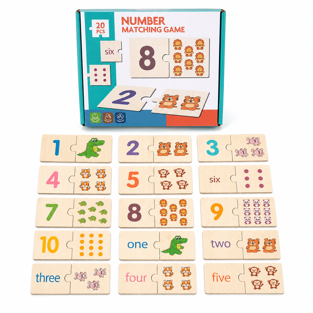 JUEGO DE APRENDIZAJE EMPAREJAMIENTO DE NUMERO