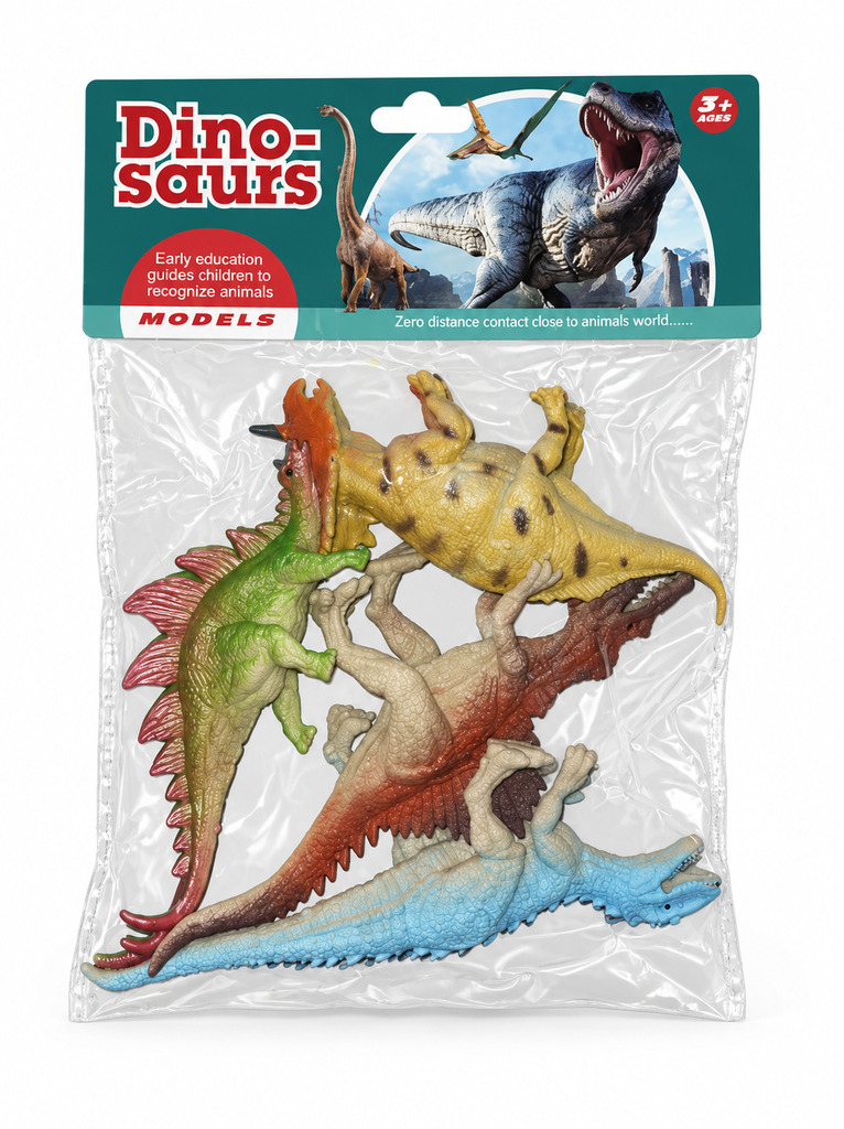 DINOSAURIO BOLSA 4PCS A62019