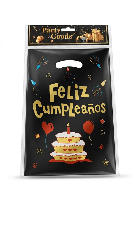 BOLSAS DE CUMPLEAÑOS CON PASTEL A80384