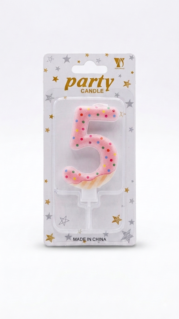 VELA DE NUMERO PARA CUMPLEAÑOS CAKE