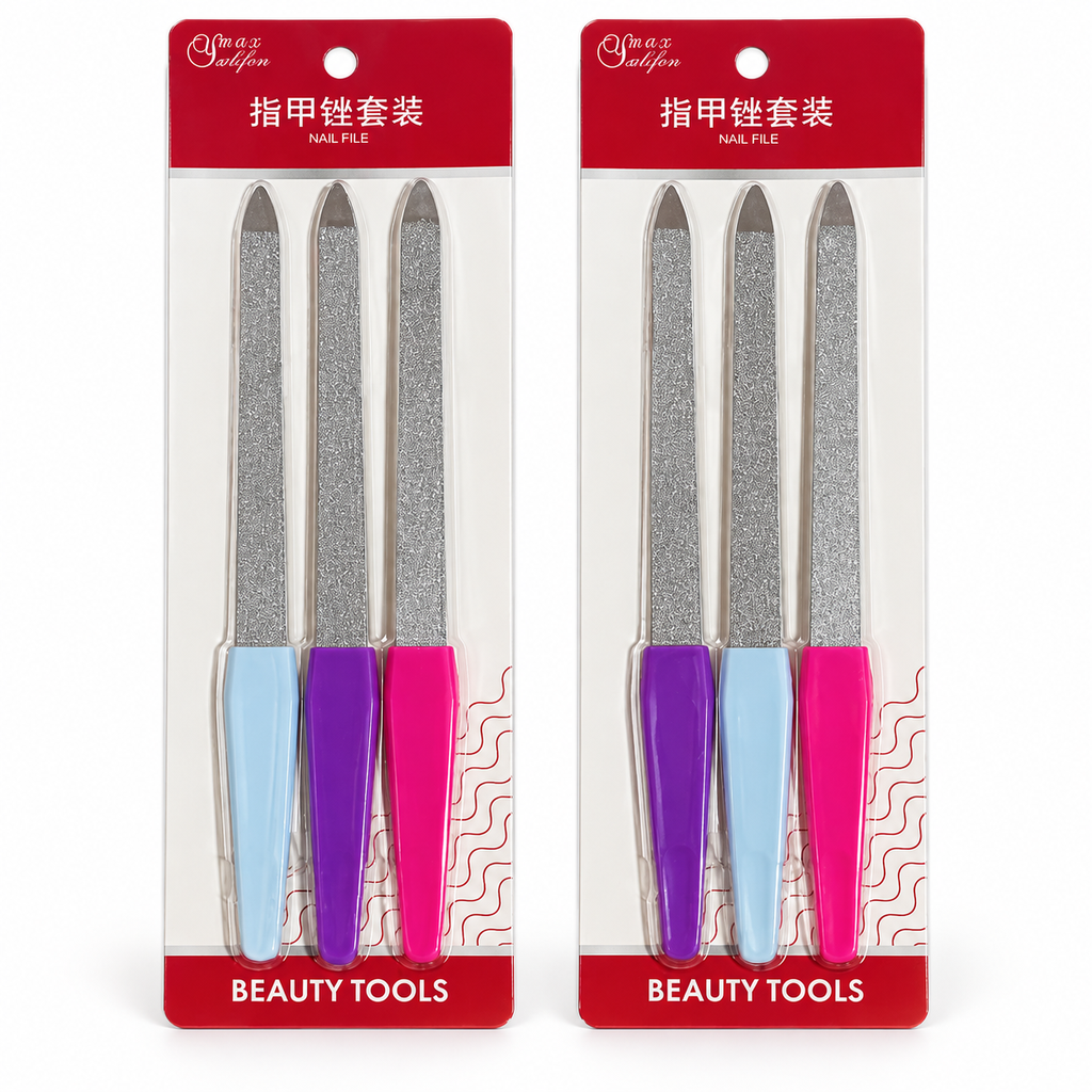 SET DE TRES LIMAS DE UÑAS