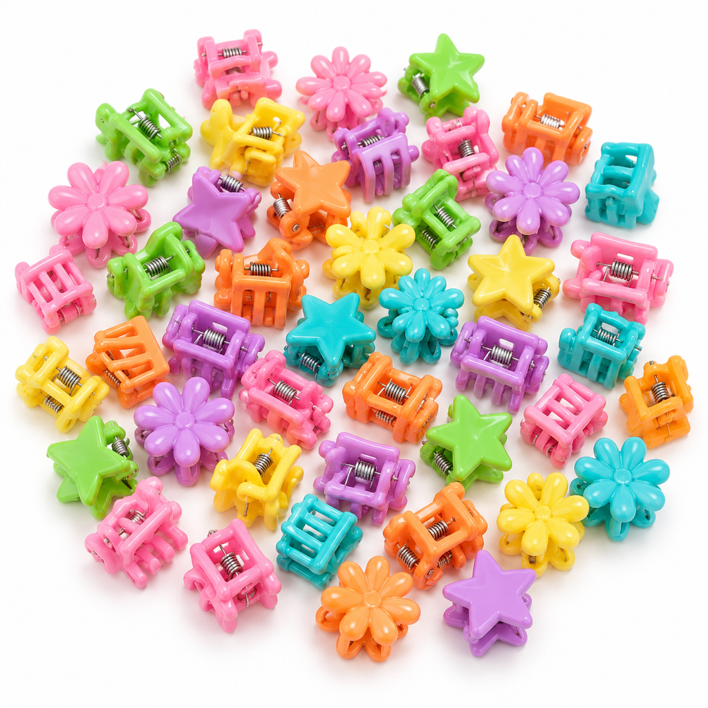TARJETAS COLGANTES EN CAJA MINI GARRAS COLORIDAS (30 PIEZAS)