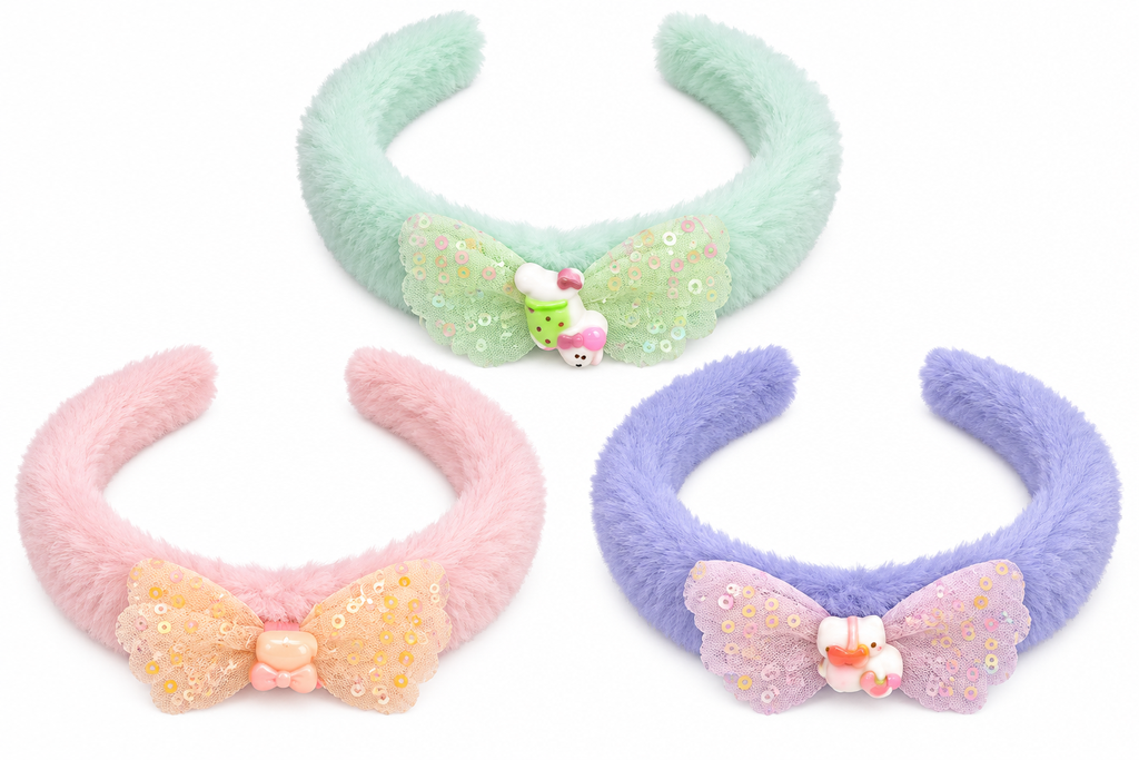 ACCESORIO DE PERRO MARIPOSA DE LENTEJUELAS, HEBILLA DE CABEZA DE PELUCHE