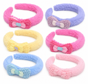 ACCESORIOS COLORIDOS PARA PAJARITA: HEBILLAS DE CABEZA DE FELPA