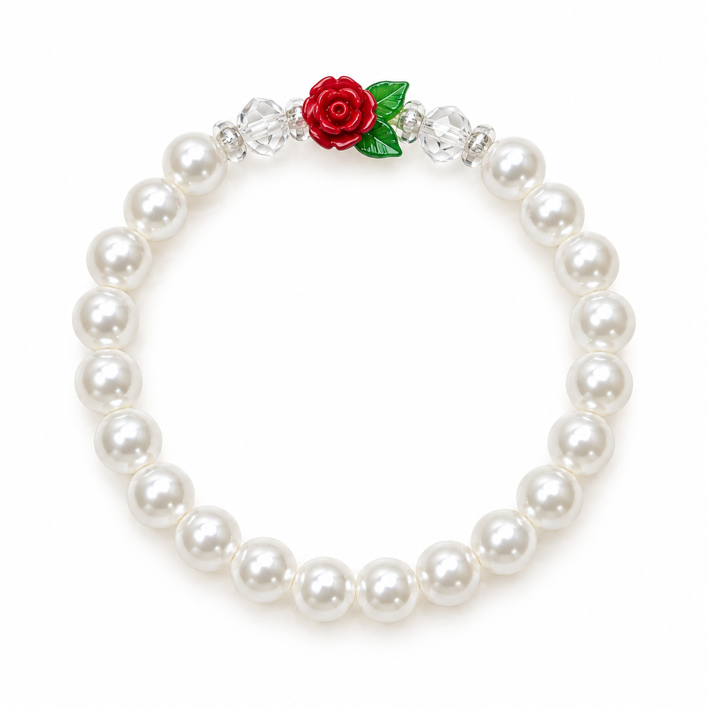 PULSERA DE PERLAS TULIPÁN DE CAJA CUADRADA