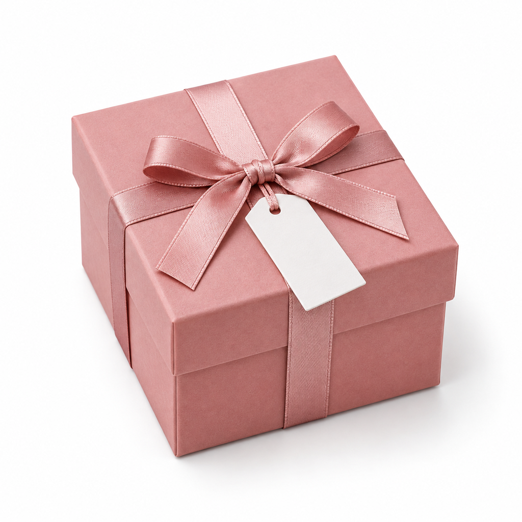 CAJA DE REGALO CON PAJARITA CUADRADA 7575 (7.5*7.5*3.5)