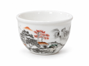 TARRO YANG BING CON TAZA DE PAISAJE DE TINTA
