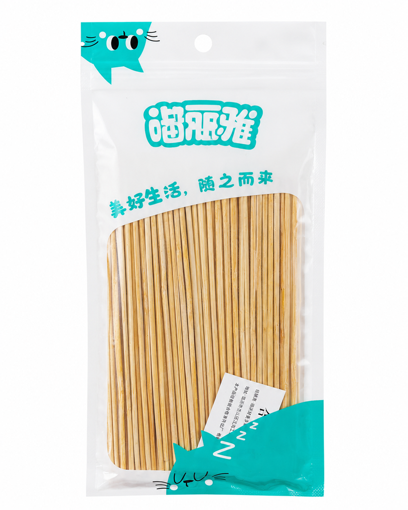 0863 PALILLOS DE BAMBÚ PARA SALCHICHA