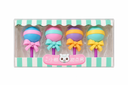 GOMAS DE BORRAR EN FORMA DE PIRULETA - PACK DE 4