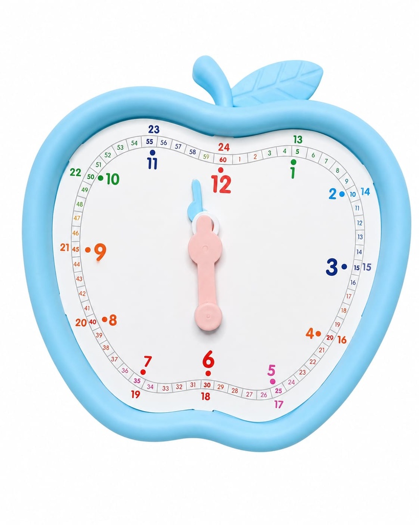 RELOJ DE APRENDIZAJE CON FORMA DE MANZANA 9511