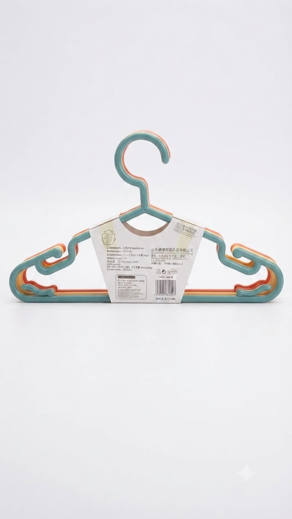 PERCHA DE CALIDAD PARA NIÑOS HT525 (3 PIEZAS/UNIDAD)